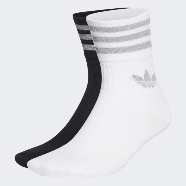 Adidas Adicolor Crew Socks 2 Pairs Black