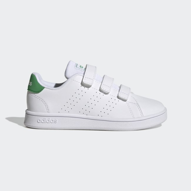 Adidas Advantage Court Lifestyle Hook-and-Loop Shoes Green