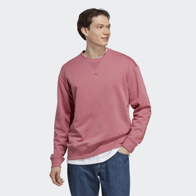 Pink Adidas ALL SZN French Terry Sweatshirt