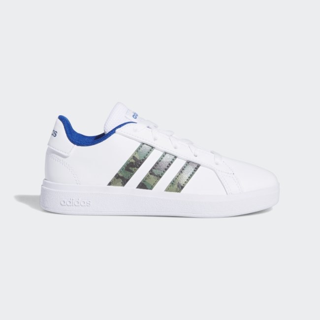 Grand Court Lifestyle Lace Tennis Shoes White Adidas