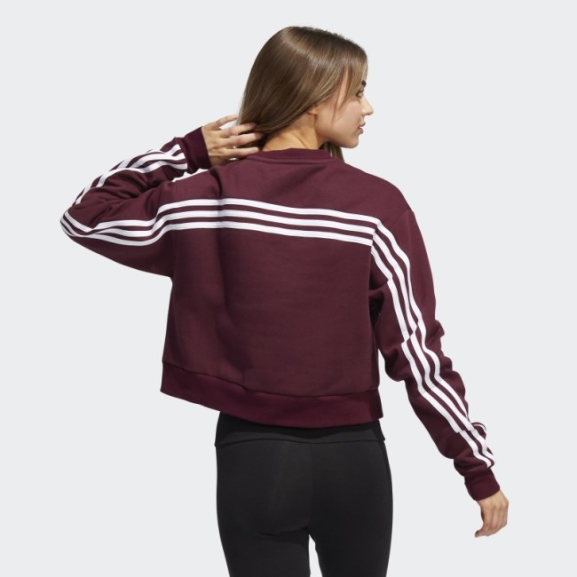 3-Stripes Crew Sweatshirt Adidas Maroon