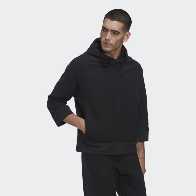 Reversed French Terry Hoodie (Gender Neutral) Adidas Black