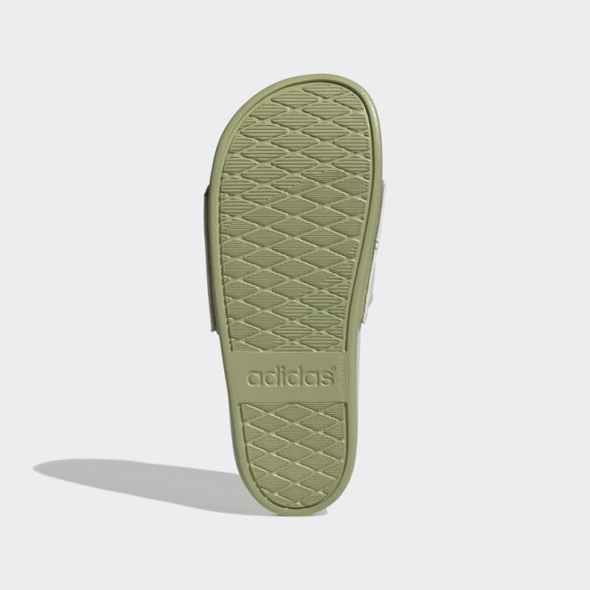 Adilette Comfort Slides Green Adidas