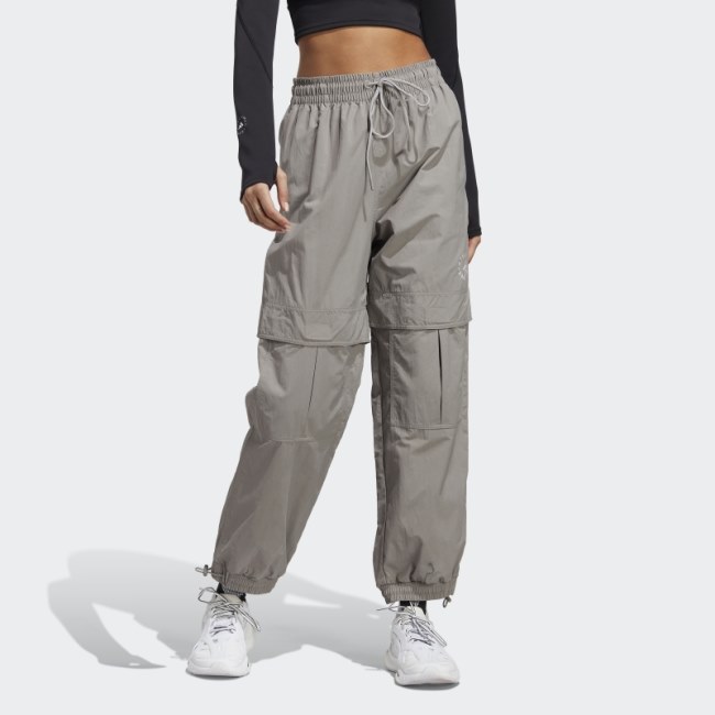 Dove Grey Adidas by Stella McCartney TrueCasuals Woven Solid Track Pants