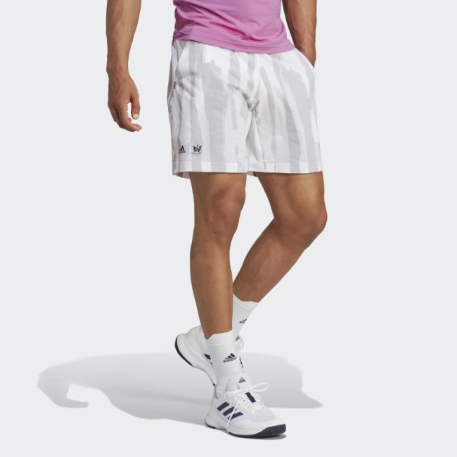 Adidas Tennis New York Graphic Shorts White