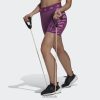 Adidas Shoes 8NL8810803 Adidas Women Rich Mauve Hyperglam Techfit Zebra High-Waisted Short Leggings Adidas Rich Mauve