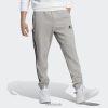 Adidas Shoes 8NL885363 Adidas Men Medium Grey Essentials French Terry Tapered Elastic Cuff 3-Stripes Pants Medium Grey/Black