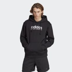 Adidas Shoes 8NL885623 Adidas Men All SZN Fleece Graphic Hoodie Black Black