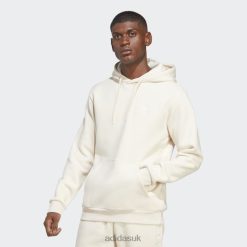 Adidas Shoes 8NL886615 Adidas Men White Trefoil Essentials Hoodie Adidas White