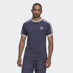 Adidas Shoes 8NL887023 Adidas Men Navy Adicolor Classics 3-Stripes Tee Adidas Navy
