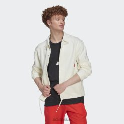 Adidas Shoes 8NL887071 Adidas Men White Coach Jacket Adidas White