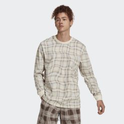 Adidas Shoes 8NL887215 Adidas Men White Reveal Allover Print Long Sleeve Tee Adidas White