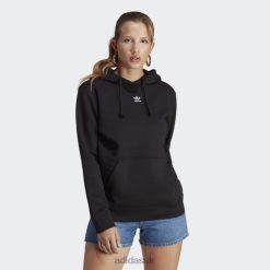 Adidas Shoes 8NL888927 Adidas Women Black Adicolor Essentials Fleece Hoodie Black