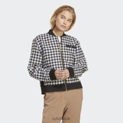 Adidas Shoes 8NL889019 Adidas Women Houndstooth Jacket Black Black/White