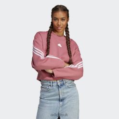 Adidas Shoes 8NL889099 Adidas Women Pink Future Icons 3-Stripes Sweatshirt Adidas Pink