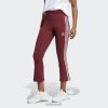 Adidas Shoes 8NL889459 Adidas Women Red Adicolor Classics 3-Stripes 7/8 Flare Leggings Adidas Red