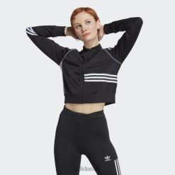 Adidas Shoes 8NL889823 Adidas Women Crop Track Jacket Black Black