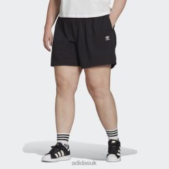 Adidas Shoes 8NL889863 Adidas Women Black Adicolor Essentials Shorts (Plus Size) Black