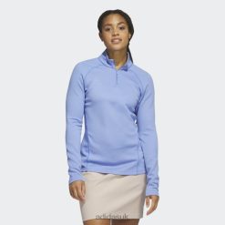 Adidas Shoes 8NL889963 Adidas Women Blue 1/4-Zip Golf Pullover Adidas Blue
