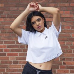 Adidas Special 8NL8810712 Adidas Women Cropped Piquﾨﾦ Polo Shirt White White