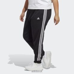 Adidas Special 8NL8810824 Adidas Women Essentials 3-Stripes French Terry Cuffed Pants (Plus Size) Black Adidas Black/White