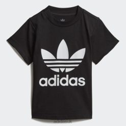 Adidas Special 8NL8811936 Adidas Kids Trefoil Tee White Stylish Black/White