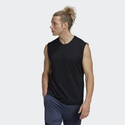 Adidas Special 8NL881216 Adidas Men Black Yoga Sleeveless Tee Black