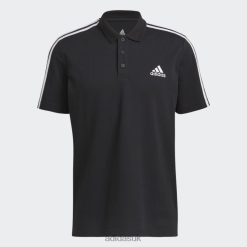 Adidas Special 8NL881232 Adidas Men AEROREADY Essentials Piquﾨﾦ Embroidered Small Logo 3-Stripes Polo Shirt Black Black/White