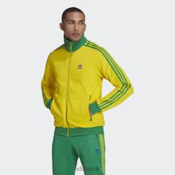 Adidas Special 8NL881292 Adidas Men Beckenbauer Track Jacket Yellow Yellow/Green/Bold Blue