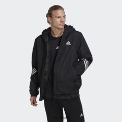 Adidas Special 8NL8814304 Adidas Men Back to Sport Hooded Jacket Black Adidas Black