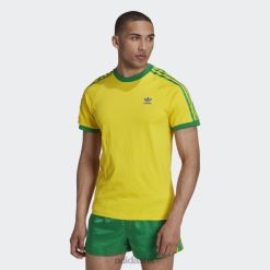 Adidas Special 8NL8814592 Adidas Men 3-Stripes T-Shirt Yellow Adidas Yellow/Green/Bold Blue