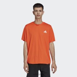 Adidas Special 8NL8814952 Adidas Men AEROREADY Designed for Movement T-Shirt Orange Adidas Orange