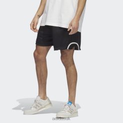 Adidas Special 8NL8815220 Adidas Men Black Basketball Mesh Shorts Black/Silver Dawn