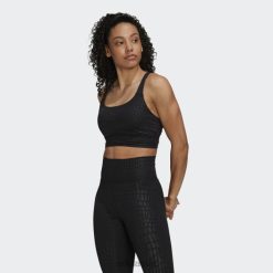 Adidas Special 8NL882672 Adidas Women Powerimpact Training Medium-Support Longline Bra Black Black