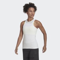 Adidas Special 8NL882780 Adidas Women White Fashion x Karlie Kloss Ribbed Tank Top White