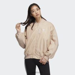Adidas Special 8NL883232 Adidas Women Ash Pearl Clash Jacket Ash Pearl/White