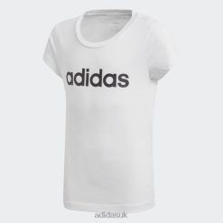 Adidas Special 8NL883476 Adidas Kids Essentials Linear Tee White White/Black