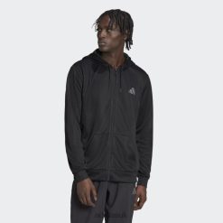 Adidas Special 8NL885360 Adidas Men Train Essentials Seasonal Training Full-Zip Jacket Black Black/Grey