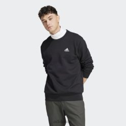 Adidas Special 8NL885704 Adidas Men Black Essentials French Terry Embroidered Small Logo Sweatshirt Black