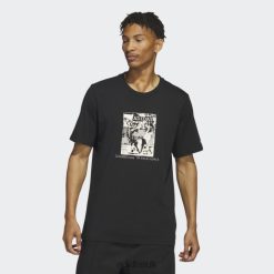 Adidas Special 8NL885824 Adidas Men Black Dill Compassion Tee Black/White