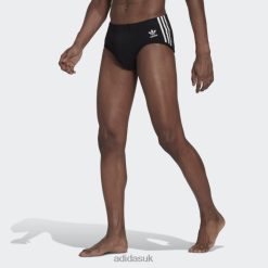 Adidas Special 8NL886504 Adidas Men Comfort Flex Cotton 3-Stripes Briefs (3 pairs) Black Adidas Black