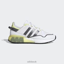 Adidas Special 8NL88652 Adidas Men White ZX 2K Boost Pure Shoes White/Grey/Yellow