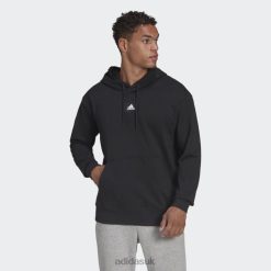 Adidas Special 8NL886808 Adidas Men Black Essentials FeelVivid Cotton French Terry Drop Shoulder Hoodie Black