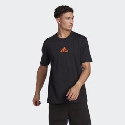 Adidas Special 8NL886848 Adidas Men Nature Graphic Tee Black Black