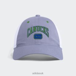 Adidas Special 8NL887884 Adidas Unisex Canucks Slouch Trucker Hat Grey Adidas Grey/White/Nhl-Vca-51c