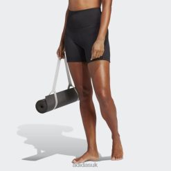 Adidas Special 8NL888944 Adidas Women Black Yoga Studio Five-Inch Short Leggings Black