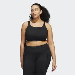 Adidas Special 8NL889040 Adidas Women Black CoreFlow Medium-Support Bra (Plus Size) Black/Carbon