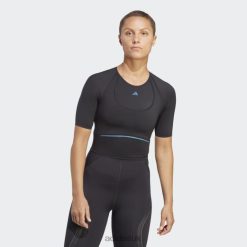 Adidas Special 8NL889144 Adidas Women Tailored HIIT HEAT.RDY Training Crop Tee Black Adidas Black