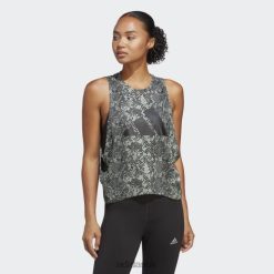 Adidas Special 8NL889380 Adidas Women Train Icons Allover Print Tee Silver Green Silver Green/Black