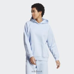Adidas Special 8NL889596 Adidas Women ALL SZN Fleece Boyfriend Hoodie Blue Dawn Blue Dawn